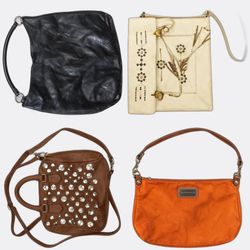 Small Handbags with Fringe and Studded Details