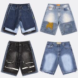 Y2K Hip Hop Denim Shorts