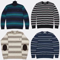 Lacoste Striped Knitwear Sweaters #10095