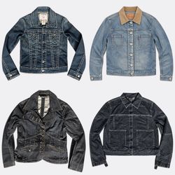 True Religion Armani Jeans Denim Jackets