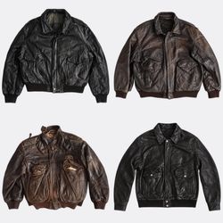 Pack de blousons de vol en cuir