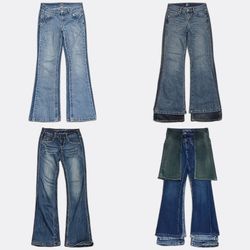 CR13193 Y2K Flare Jeans