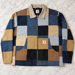 Upcycled Carhartt Patchwork Workwear Jacket