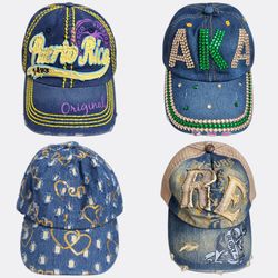 Y2k Embellished Baseball Caps