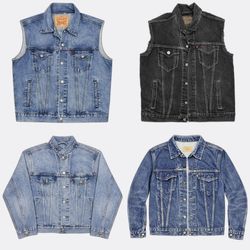 Levi's Denim Jackets and Vests Selection