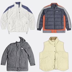 The North Face adidas mix brands Puffer Jackets Lo..