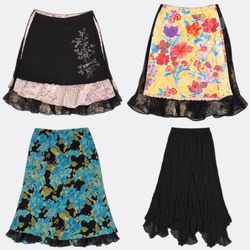 Women's Floral and Patterned Midi Skirts