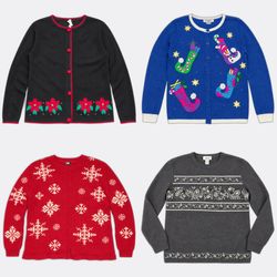 Vintage Embroidered Christmas Knitwear Sweaters