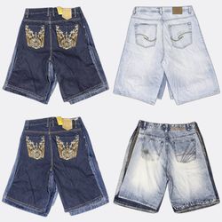 Vintage Y2K Denim Hip Hop Shorts