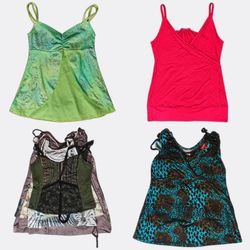 Printed and Embellished Sleeveless Camisoles