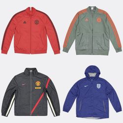 Nike adidas club Track Jackets