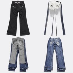 Embellished Pocket Bootcut Jeans