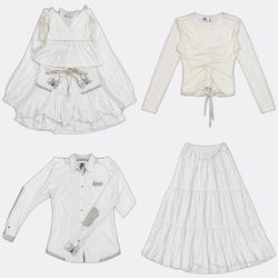 Hollister Tops and White Maxi Skirts-AV-198
