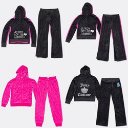 SD 599 Juicy Couture Velour Tracksuits and Sweatpa..