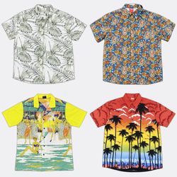 Connor H&M Camisas Havaianas de Manga Curta