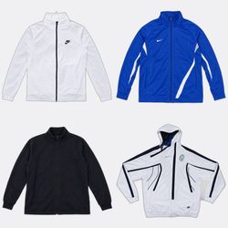 Nike Athletic Track Jackets Windbreakers