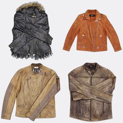 Ventiuno Oakwood Leather Jackets-AV-196