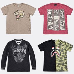 Tapout A Bathing Ape Printed T-Shirts