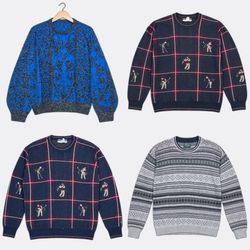 Vintage Patterned Knit Sweaters and Cardigan (FNC:..