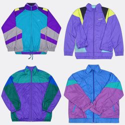 Adidas Nike Vintage Windbreaker Jackets