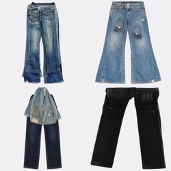 CR13009 Vintage True Religion Flare and Straight J..