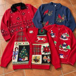 Vintage Christmas & Cottagecore Sweater Bundle | 1..