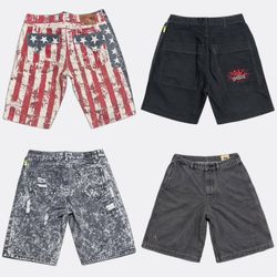 JNCO Big Dogs Denim Shorts