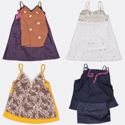 Hauts caracos en soie ornés pour femmes