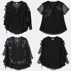 Miller's Women's Printed and Sheer Blouses