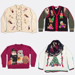 Code#047 Vintage Christmas Knitwear and Waistcoats