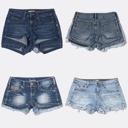 Y2K Denim mini Shorts(DS-10-153)