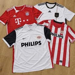 Nike Adidas Football Shirts