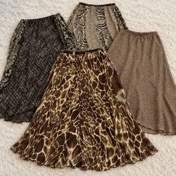 Saias maxi estampadas com padrão Y2K para mulheres..