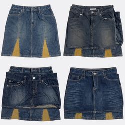 Denim Mini Skirts Lot