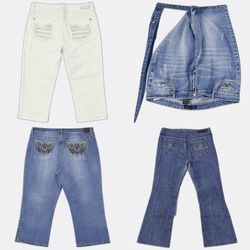 Seven7 Maurices Embellished Capri Jeans