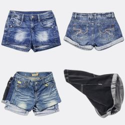 Embroidery Denim Shorts WR-2712B18
