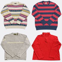 Vintage Knitwear Sweaters Quarter Zips Selection