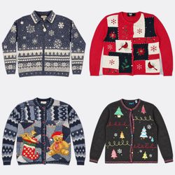 Christmas day and Novelty Knitwear Cardigans