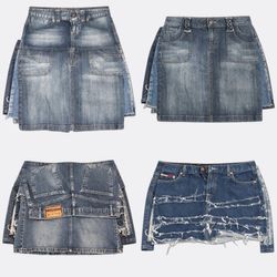 Y2K Denim Mini Skirts - wc#196 (22/09)