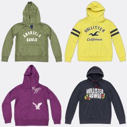 American Eagle Abercrombie and Fitch Hollister Hoo..