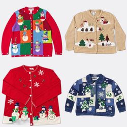 Wholesale Vintage Christmas Sweaters Bundle | 10pc..