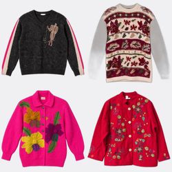 Vintage Patterned Sweater’s.      #1204