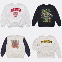 Eddie Bauer Vintage グラフィック クルーネック スウェットシャツ