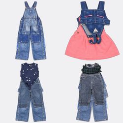 RV5230 Branded Kids Dungarees