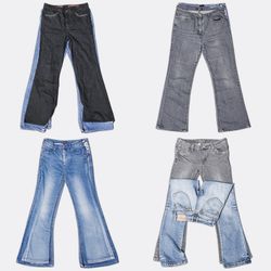 Flared and Bootcut Denim Jeans