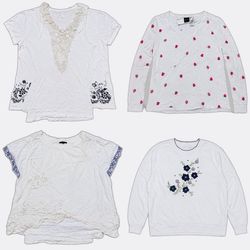 Women White Blouses and T-Shirts
