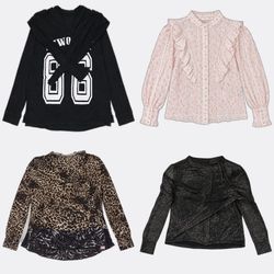 Women's Printed and Sheer Blouses
