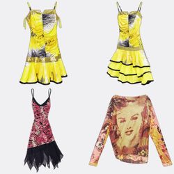 Y2K Women's Skirts Dresses and Tops Selection