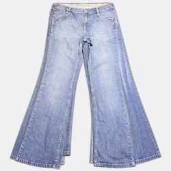 Blue Denim Flare Jeans
