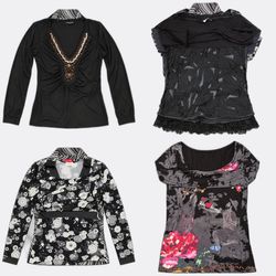 Y2K Women's Printed and Embellished Blouses RW-267..